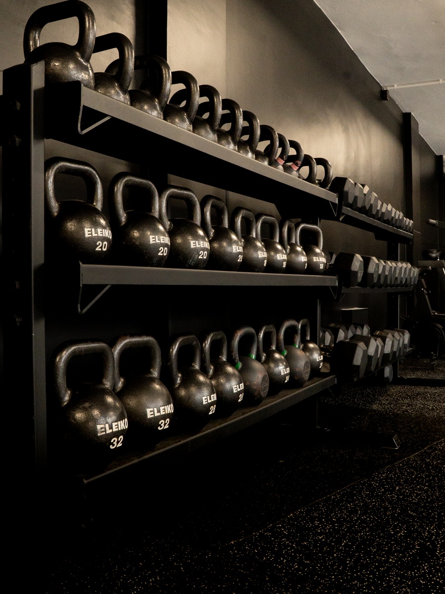 Kettlebells de l'espace préparation physique